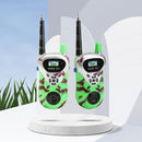 Kid Handheld Walkie Talkie Outdoor Radio Transceiver Interphone (Green) Newly