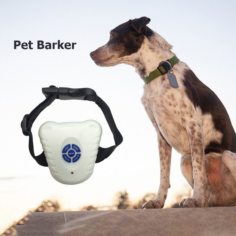 Pet Ultrasonic Training Shock Vibration Anti Bark Collar for Small Medium Dogs