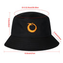 Men Fashion Gifts Cartoon Cap Sun Hat Dragon Pattern Bucket Hats Fishing Cap