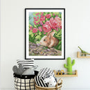 Full Embroidery DIY 14CT Scented Rabbit Stamped Cotton Thread Cross Stitch Kit