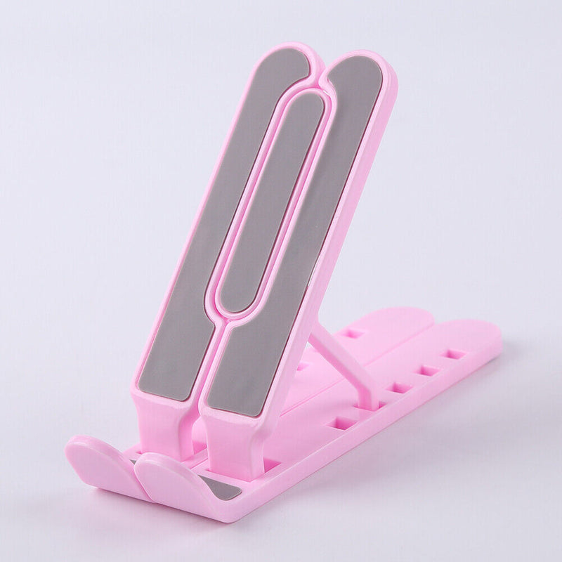Foldable Tablet Holder Height Adjustable Smart Phone Cooling Stand (Pink) Newly