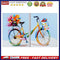 2 Panels Bike Oil Paint By Numbers Kits Canvas Drawing DIY Coloring Picture Art