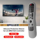 Anti-Slip Case Smart TV Remote Control Cover for LG MR21GA/MR21GC (Gray)