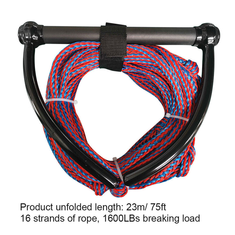 Water Ski Rope for Wakeboard Kneeboard Boating 4-Section Watersports Safe Leash