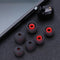 12pcs In Ear Earphone Silicone Earbuds Replace for KZ Headset (Gray+Red)