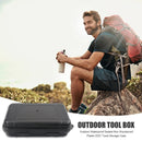 Outdoor Waterproof Sealed Box Shockproof EDC Tools Storage Case (Black XL)