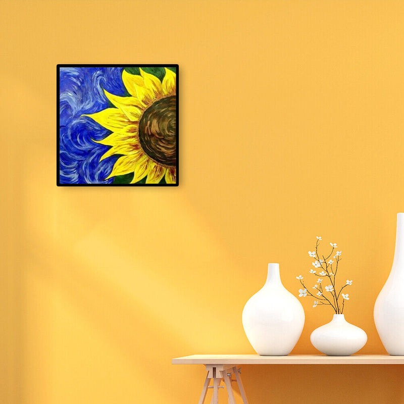 Canvas Paint By Numbers Sunflower Oil Hand Painted Drawing Kit Home Decorat