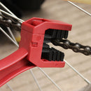 4pcs Bicycle Cleaning Kit Chain Cleaner Brushes Scrubber Wash Tool (Red) Newly