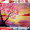 50x40cm Frameless Oil Paint By Numbers Sunset Sea DIY Paint Canvas Picture