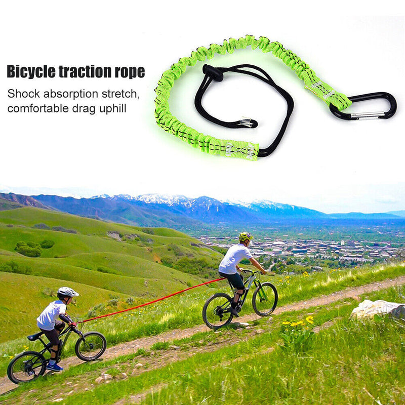 #A Bicycle Elastic Traction Rope Towing Rope Outdoor Safety Bungee Cord Equipmen