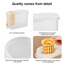 Plastic Cold Kettle with Faucet Large Capacity Beverage Container (White) Newly