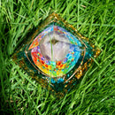 Ogan Pyramid Handmade Crushed Stone Energy Tower Pyramid Jewelry (D) Newly