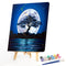 Oil Paint By Numbers Moon Coloring Picture Digital Drawing