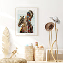 5D DIY Full Square Drill Diamond Paint Horse Woman Mosaic Rhinestone Art Picture