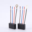 2pcs LED Lamp Touch 3 Way Dimmer Switch with Wiring Caps Light Dimming Sensor