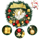 Bow-knot Garland Ornament Christmas Wreath Wall Hanging Christmas Decorations
