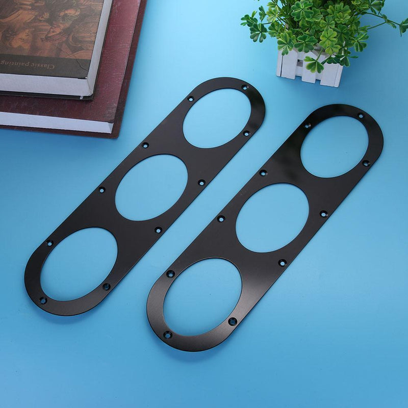 VODOOL 2ST Universal Car Rear Bumper Air Turnoff Diffuser Panels Alum