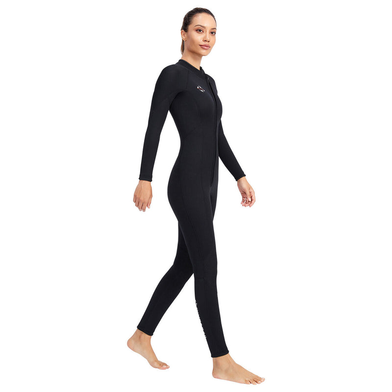 3mm Neoprene Wetsuit Full Body Scuba Diving Suit One Piece for Women (S) Newly