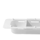 Telescopic Kitchen Sink Shelf Organizer Soap Sponge Holder Rack (White) Newly