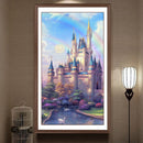 5D DIY Full Round Drill Diamond Paint Castle Mosaic Rhinestone Drawing Pict
