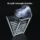 Acrylic Red Blood Worm Feed Cup Aquarium Fish Tank V Shape Food Container