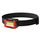 COB LED Head Lamp 3 Modes Waterproof Headlight Flashlight for Camping (Yellow)