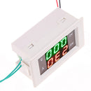 AC Digital Ammeter Voltmeter LCD Amp Volt Meter 100A 60-500V White