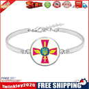 Ukrainian National Flag Gem Bracelets Ukraine Patriotic Women Hand Chain(4)