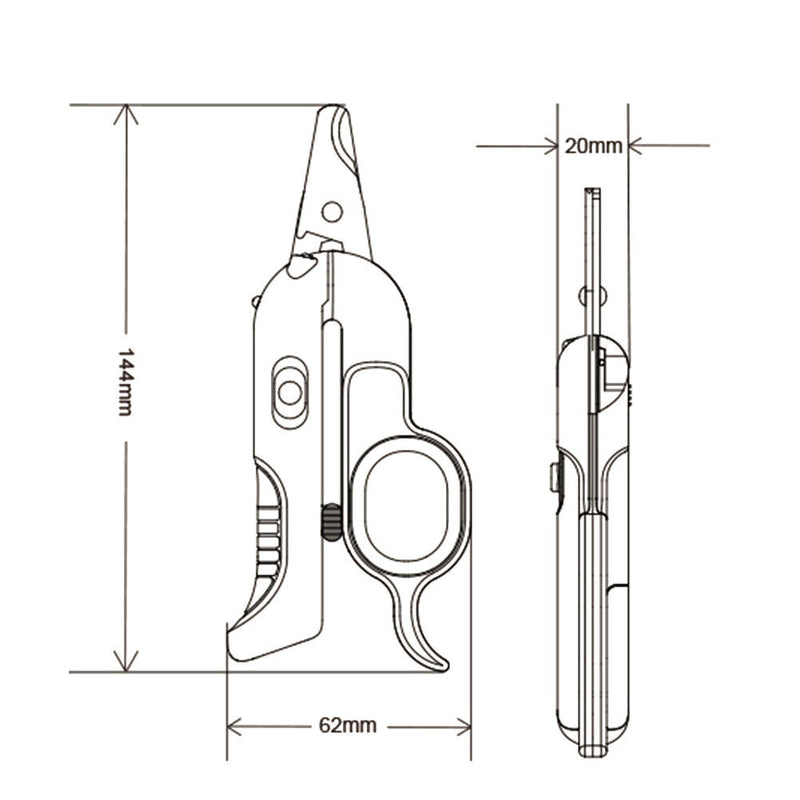 Pet Nail Clippers Stainless Steel UV LED Light Cutter Trimmer Tool (Green) Newly