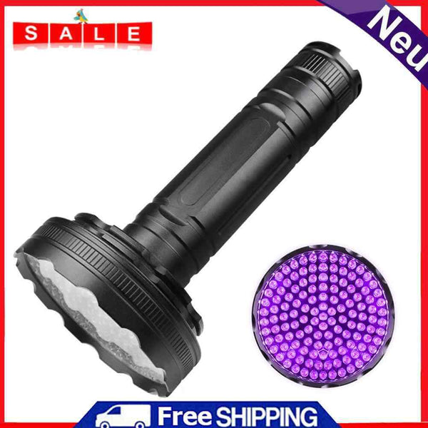 Waterproof Portable 128 LED UV Inspection Torch Multifunctional 395nm Flashlight