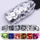 Spangles Gel Polish DIY Glitter Flakes Sparkly Mirror Rhombus Nail Sequins