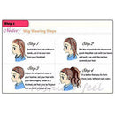 Women Ladies Fashion Curly Wavy Medium Length 23" Long Hair Black Synthetic G6B0