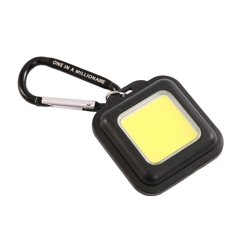 Portable Keychain Lights COB LED USB Rechargeable Camping Emergency Lamp