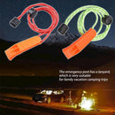 Outdoor Camping Hiking Whistle with Lanyard Survival Emergency Tool (Red)