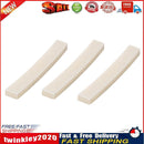 Bone Guitar Nuts Saddles Blank for Electric Classical Guitar Bass (3pcs) Newly