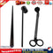 3pcs/set Candle Wick Snuffer Tool Hook Cutter Candle Trim Scissor (Black) Newly