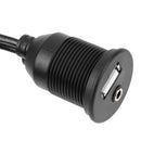 1 Set Extension Cable Car Dashboard Motor USB 2.0 3.5mm M/F AUX Guide Length