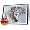 Mosaic Special Shaped DIY 5D White Horse Diamond Painting Drawing Wall Kit Newly