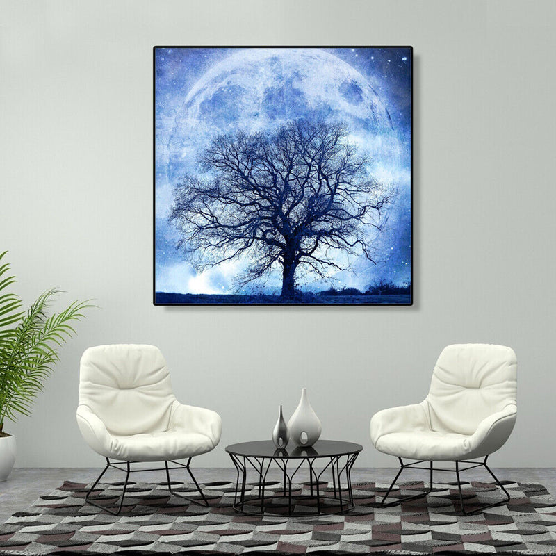 5D DIY Diamond Painting Full Drill Rhinestone Tree Moon Embroidery (K972)