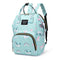 Fashion Women Printing Mummy Diaper Bag Nappy Large Handbag (Green Rainbow)
