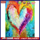 Painting By Numbers Kit DIY Colorful Heart Canvas Oil Art Picture for Home