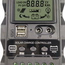 12V/24V Current Display Dual DC Solar Power Panel Charger Regulator Controller