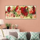 Rose Oil Paint By Numbers DIY Canvas Wall Art Picture Craft Home Decoration Gift