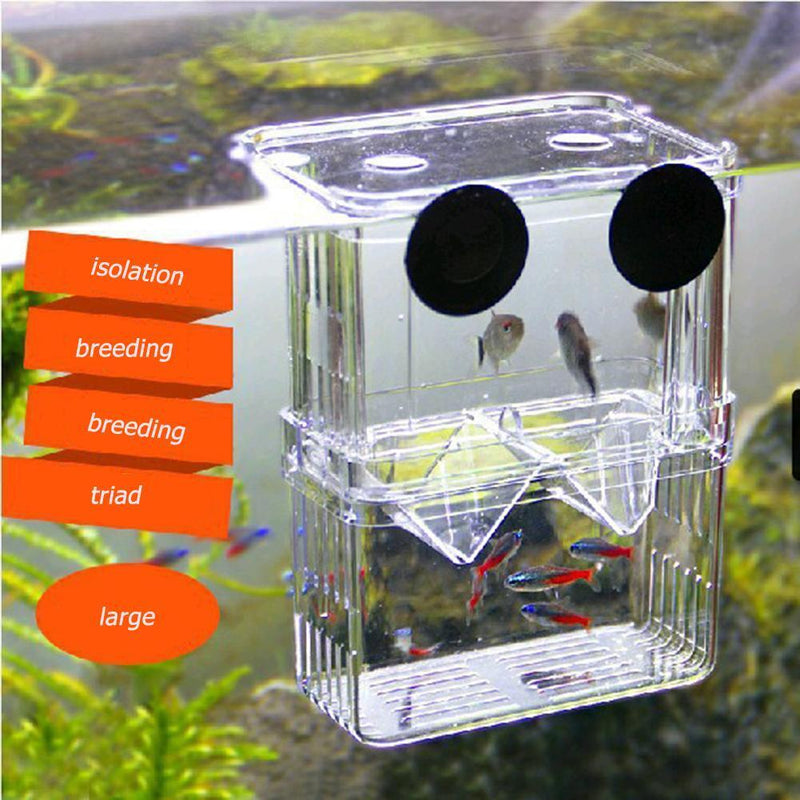 Acrylic Aquarium Fish Tank Breeding Box Insulation Incubator Aquarium Accessories