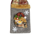 Christmas Plaid Wine Bottle Bags Santa Snowman Holiday Dinner Table Decoration