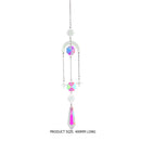 #A Diamond Wind Chime Crystal Prism Colorful Wind Chime Rotating for Car Window