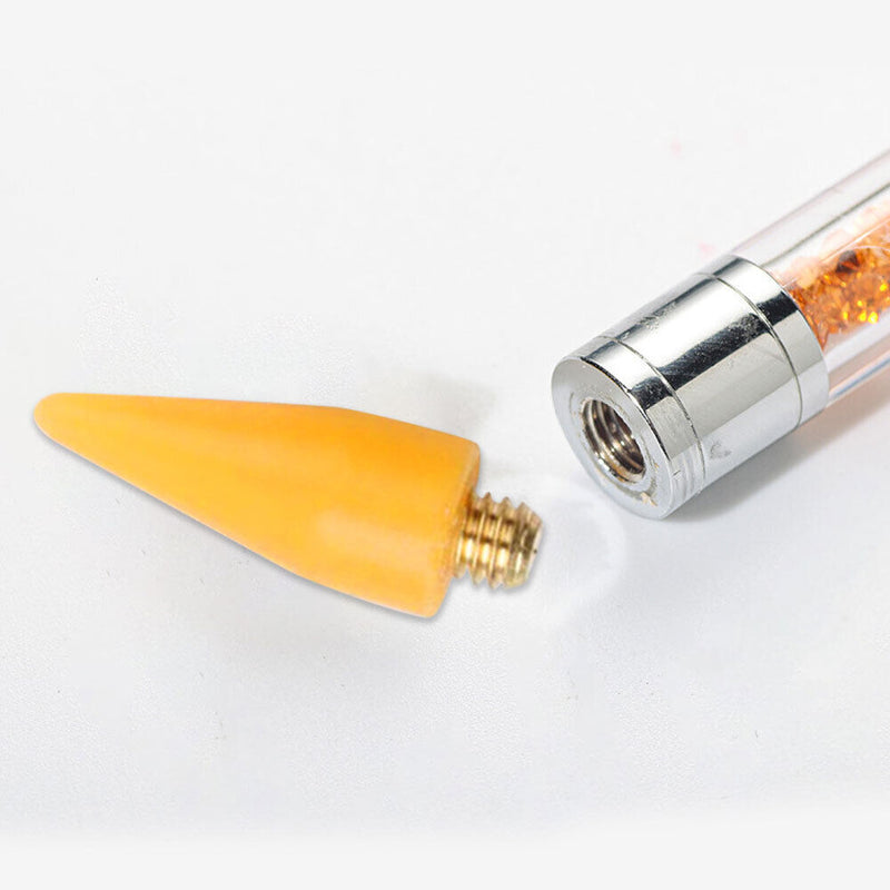 #A 2pcs Point Drill Pen Replacement Clay Wax Pencil Picker Mud Tips Diamond Pain