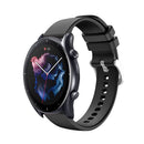 22mm Silicone Strap for Amazfit GTR 3/GTR 3 PRO Watch Band Bracelet (Black)