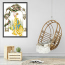 Partial Cross Stitch 14CT Rose Gate Counted Embroidery DIY Needlework Kits Craft