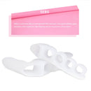 2pcs Straightener Orthodontic Toe Separator Corrector Hallux Valgus Foot Co